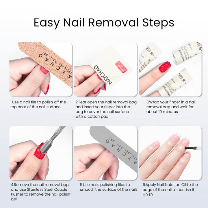 Gel Nail Polish Removal Wraps